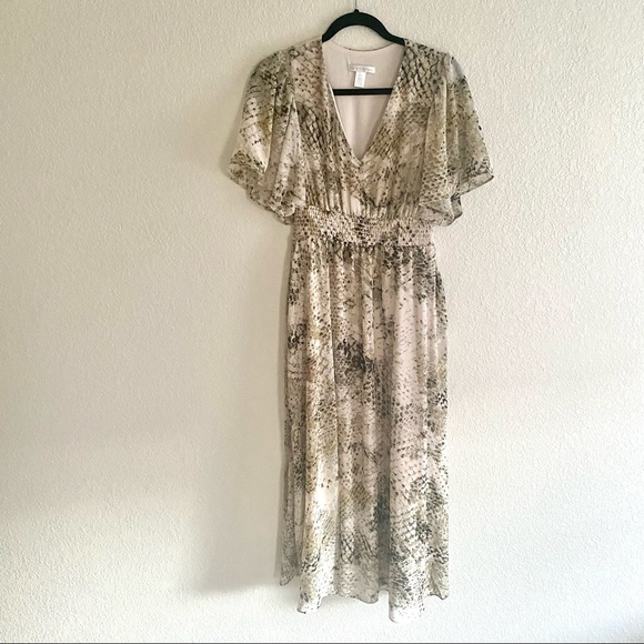 London Times Womens Size US 2 Snake Maxi Dress - Picture 8 of 9